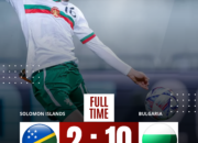Hasil Bulgaria VS Kepulauan Solomon 10 – 2 Fifa Series 2026