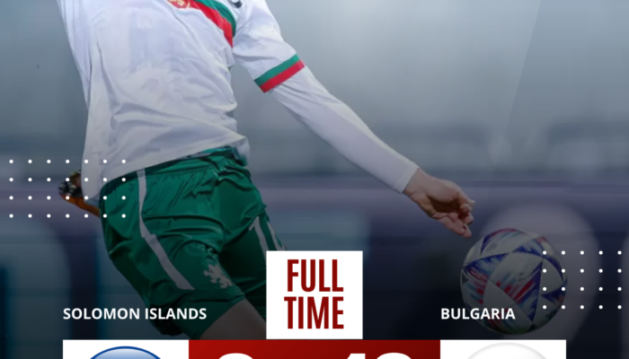 Hasil Bulgaria VS Kepulauan Solomon 10 – 2 Fifa Series 2026