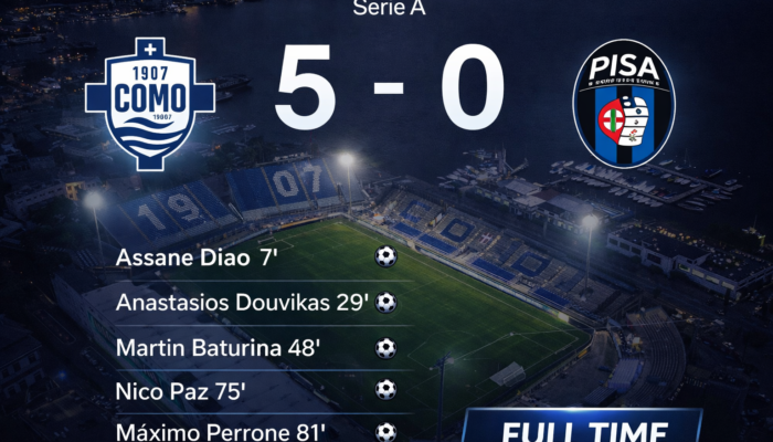 Como Kalahkan Pisa 5-0, Klub Milik Orang Indonesia Menggila dan Ancam Papan Atas Serie A Italia