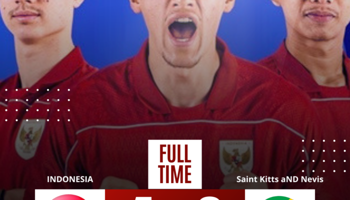 Hasil Indonesia VS Saint Kitts And Nevis 4-0