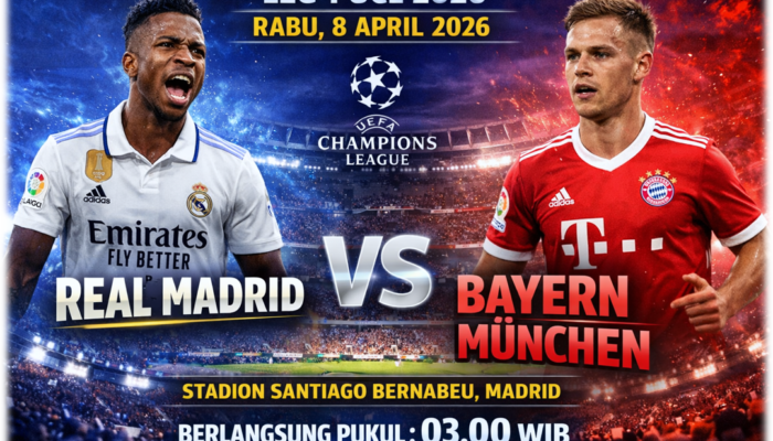Live Real Madrid VS Bayern Munchen UCL 2026
