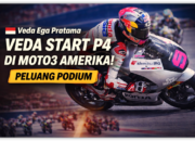 Veda Ega Pratama Mengunci Start P4 Moto3 Seri Amerika 2026, Senin Dini Hari Race