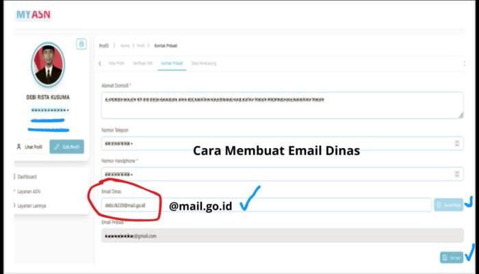 Cara Membuat Email Dinas Pribadi Di MY ASN