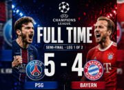Hasil PSG VS Bayern Munich Leg 1 (5-4)