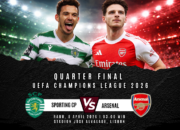Jadwal Arsenal VS Sporting CP UCL 2026
