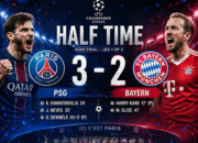 Hasil Babak Pertama PSG VS Bayern Munich (3-2) Leg 1 Semifinal UCL 2026