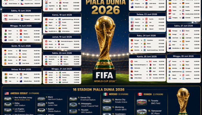 Jadwal Lengkap Piala Dunia 2026
