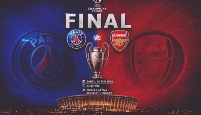 Jadwal Final Liga Champion 2026: PSG vs Arsenal di Budapest, Duel Penentuan Raja Eropa