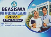Beasiswa Tut Wuri Handayani Resmi Dibuka, Pendaftaran Hingga Juni 2026