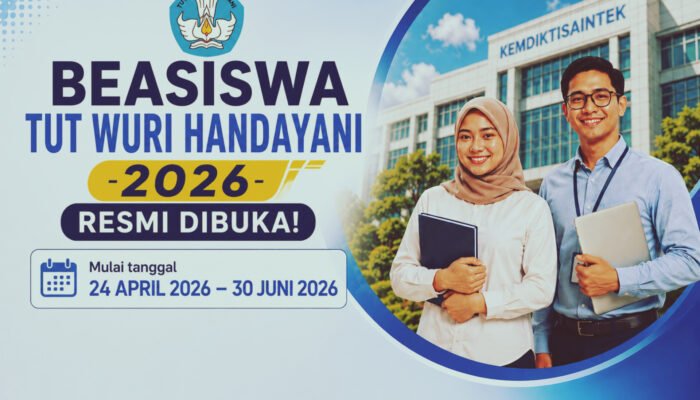 Beasiswa Tut Wuri Handayani Resmi Dibuka, Pendaftaran Hingga Juni 2026