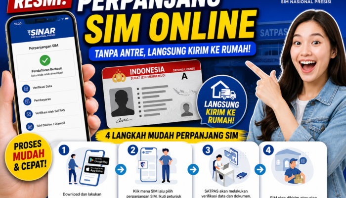 SINAR, Bikin & Perpanjang SIM Kini Bisa dari Rumah
