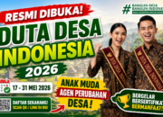 Pendaftaran Duta Desa Indonesia 2026 Resmi Dibuka, Anak Muda Diajak Jadi Agen Perubahan Desa