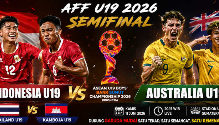Jadwal Semi Final AFF U-19 2026: Indonesia U-19 vs Australia, Thailand vs Kamboja Perebutkan Tiket Final