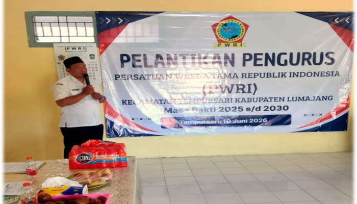 Plt Camat Tempursari Dorong Anggota PWRI Tetap Rutin Melakukan Aktivitas Fisik