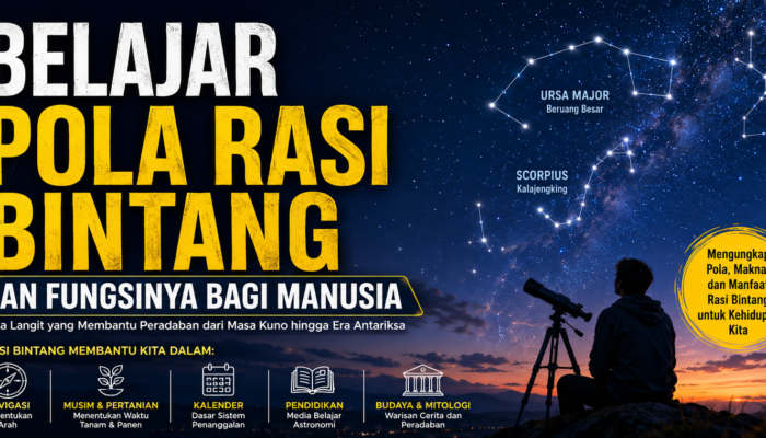 Mengenal Pola Rasi Bintang dan Fungsinya Bagi Manusia