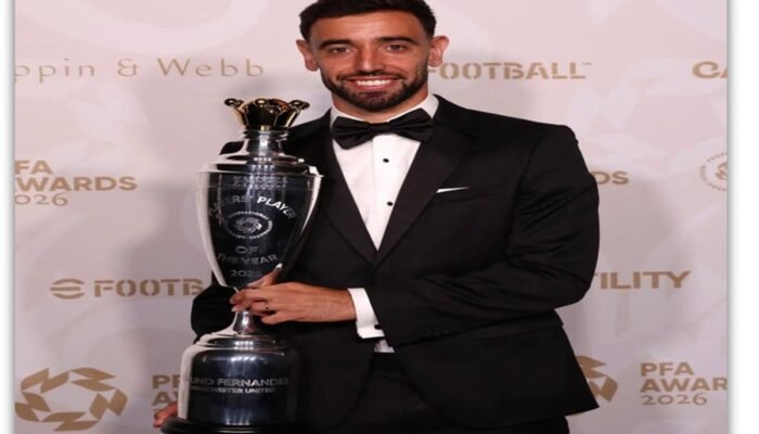 Bruno Fernandes Raih PFA Player of the Year 2025/2026, Ukir Rekor 21 Assist Premier League