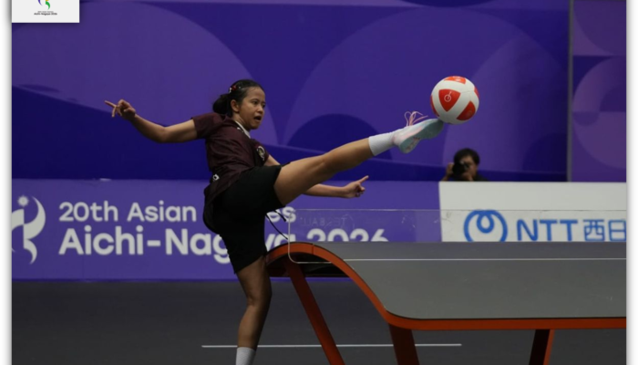Sumaya Raih Perak Olahraga Teqball Pada Asian Games 2026