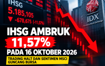 IHSG Melemah 11,57% Ke Level 5.185, Sentimen MSCI Jadi Sorotan Para Investor