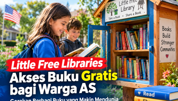 Little Free Libraries Beri Akses Buku Gratis Bagi Warga AS, Gerakan Berbagi Buku Makin Mendunia